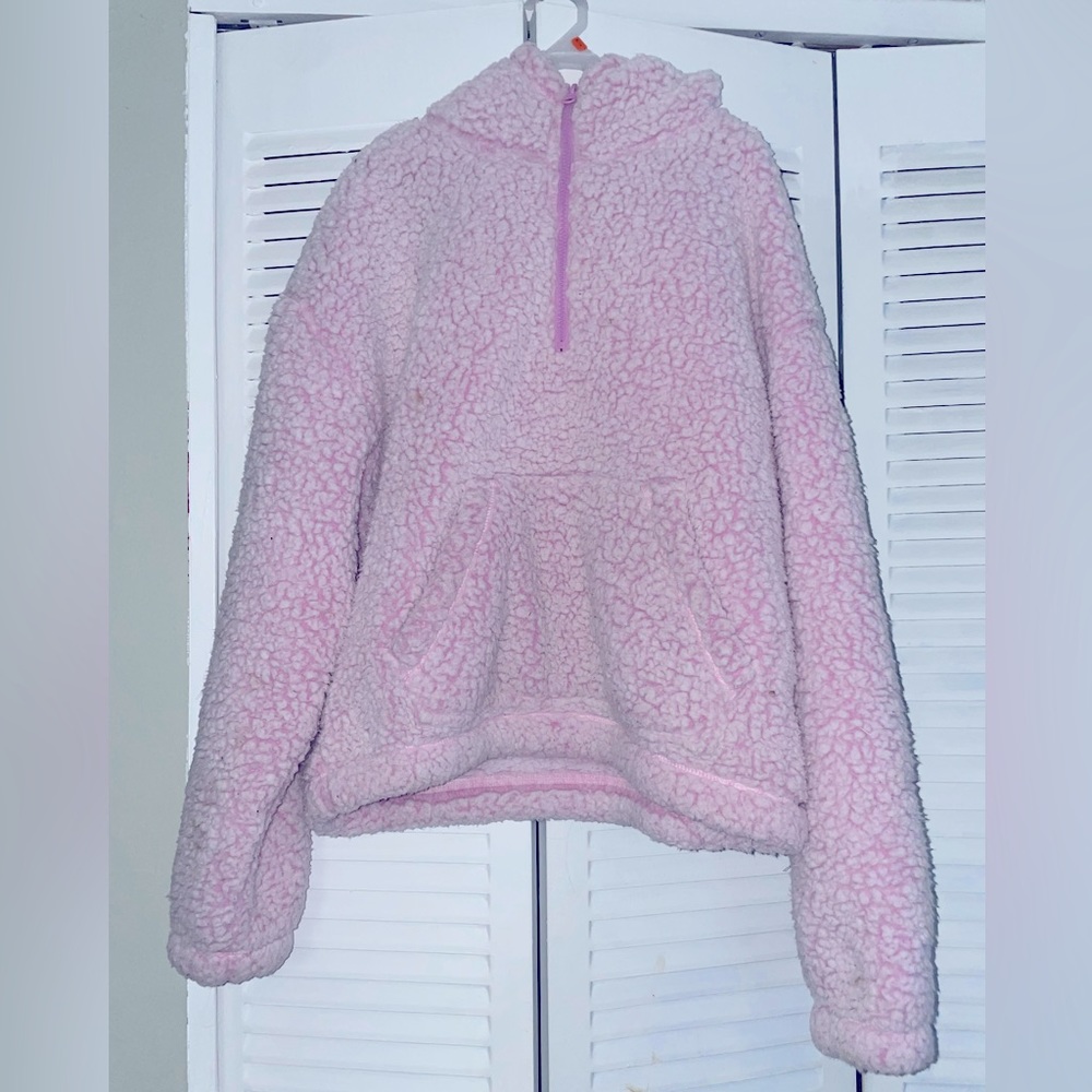 oversized fuzzy sweater